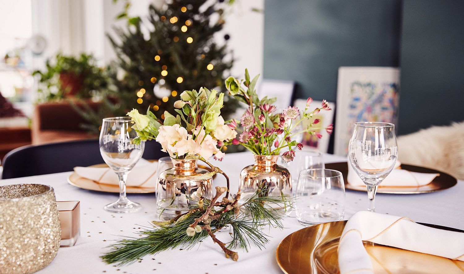 Een sfeervolle tafel nodigt extra uit tot lekker eten - (c) Lekkervanbijons.be