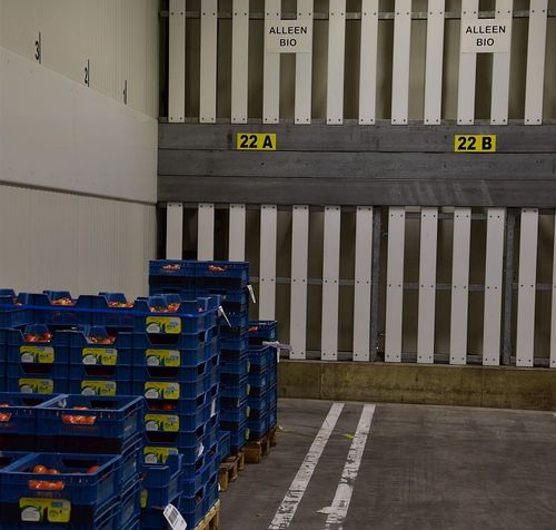 Bioprodcten worden in een aparte ruimte bewaard - (c) VLAM, P. De Laet