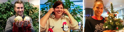 Collega's Jürgen, Sara en Ronel zien een biokerst helemaal zitten ! - (c) VLAM, P. De Laet