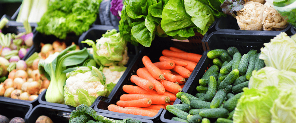 Verse biogroenten in de winkel - (c) VLAM