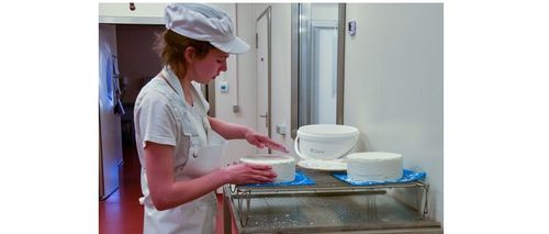 Ook het zouten van de kaas  gebeurt bij Karditsel met de hand - (c) VLAM, P. De Laet