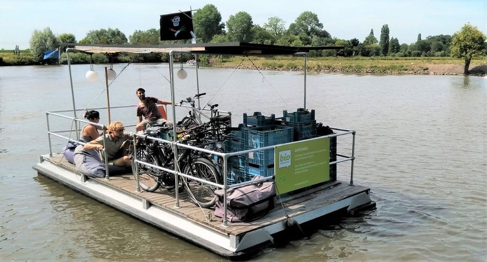 De bioboot vaart vanaf april volgeladen naar Gent centrum - (c) Landwijzer