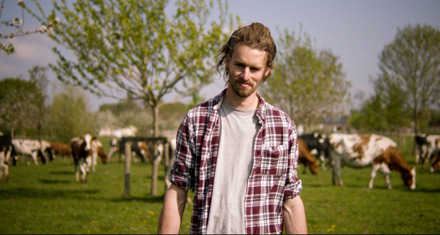 Nils Mouton bij zijn koeien in de wei - (c) VLAM, Via Victor

----

Sort: 4